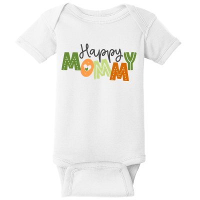 Happy Mommy Cute Mom Gift Baby Bodysuit