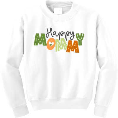 Happy Mommy Cute Mom Gift Kids Sweatshirt