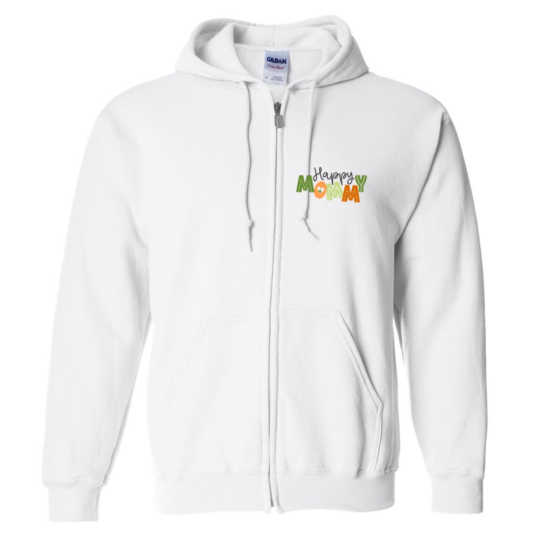 Happy Mommy Cute Mom Gift Full Zip Hoodie
