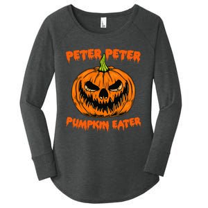 Halloween Matching Costume Couples Peter Pumpkin Eater Women's Perfect Tri Tunic Long Sleeve Shirt