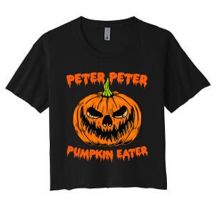 Halloween Matching Costume Couples Peter Pumpkin Eater Women's Crop Top Tee