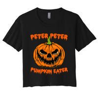 Halloween Matching Costume Couples Peter Pumpkin Eater Women's Crop Top Tee