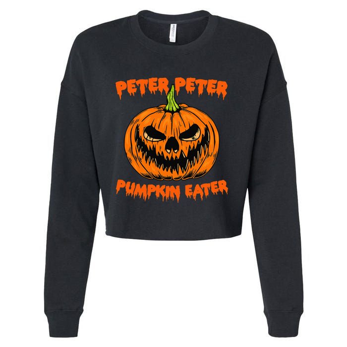 Halloween Matching Costume Couples Peter Pumpkin Eater Cropped Pullover Crew