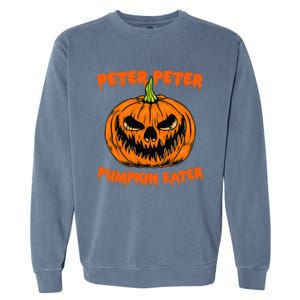 Halloween Matching Costume Couples Peter Pumpkin Eater Garment-Dyed Sweatshirt