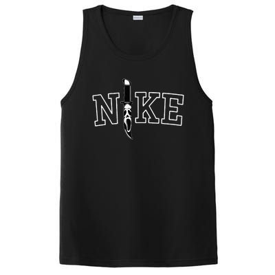 Horror Movie Characters In Knives NKE Funny Halloween Films PosiCharge Competitor Tank