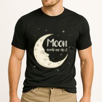 Half Moon Crescent Moon Funny Astronomy Moon Made Me Do It Gift Performance Shirt