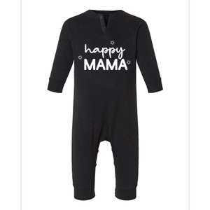 Happy Mama Cute Mom Gift Infant Fleece One Piece