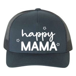 Happy Mama Cute Mom Gift Yupoong Adult 5-Panel Trucker Hat