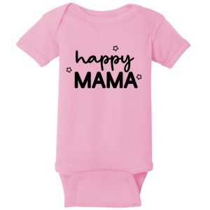 Happy Mama Cute Mom Gift Baby Bodysuit