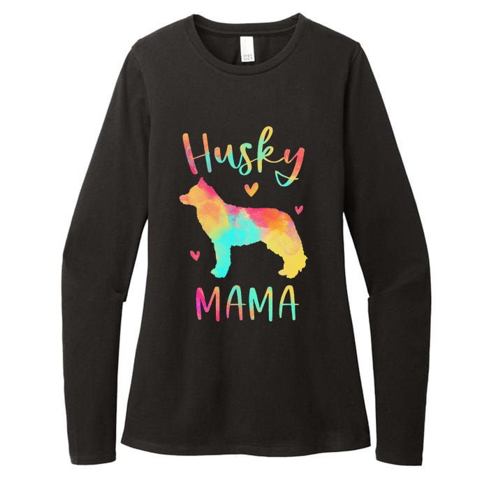 Husky Mama Colorful Siberian Husky Gifts Dog Mom Womens CVC Long Sleeve Shirt