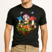 Hippie Mushrooms Camping Psychedelic Forest Fungi Festival Cooling Performance Crew T-Shirt