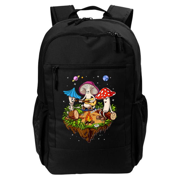 Hippie Mushrooms Camping Psychedelic Forest Fungi Festival Backpack