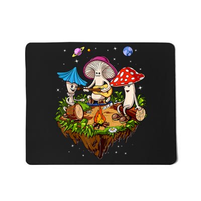 Hippie Mushrooms Camping Psychedelic Forest Fungi Festival Mousepad