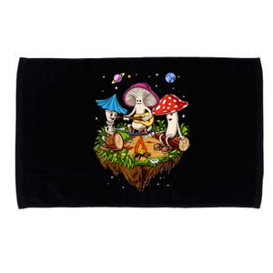 Hippie Mushrooms Camping Psychedelic Forest Fungi Festival Microfiber Hand Towel