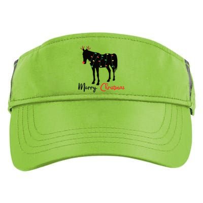 Horse Merry Christmas Winter Horses Christmas Gift Adult Drive Performance Visor