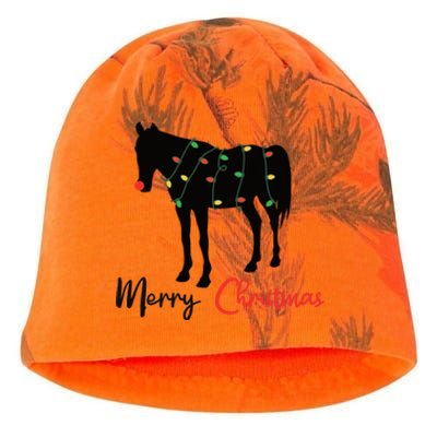 Horse Merry Christmas Winter Horses Christmas Gift Kati - Camo Knit Beanie