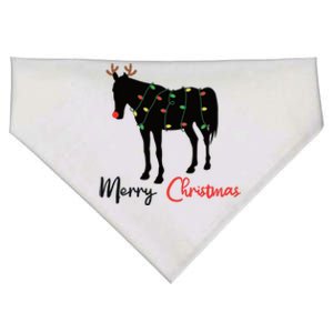 Horse Merry Christmas Winter Horses Christmas Gift USA-Made Doggie Bandana