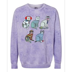 Horror Movie Cats Colorblast Crewneck Sweatshirt