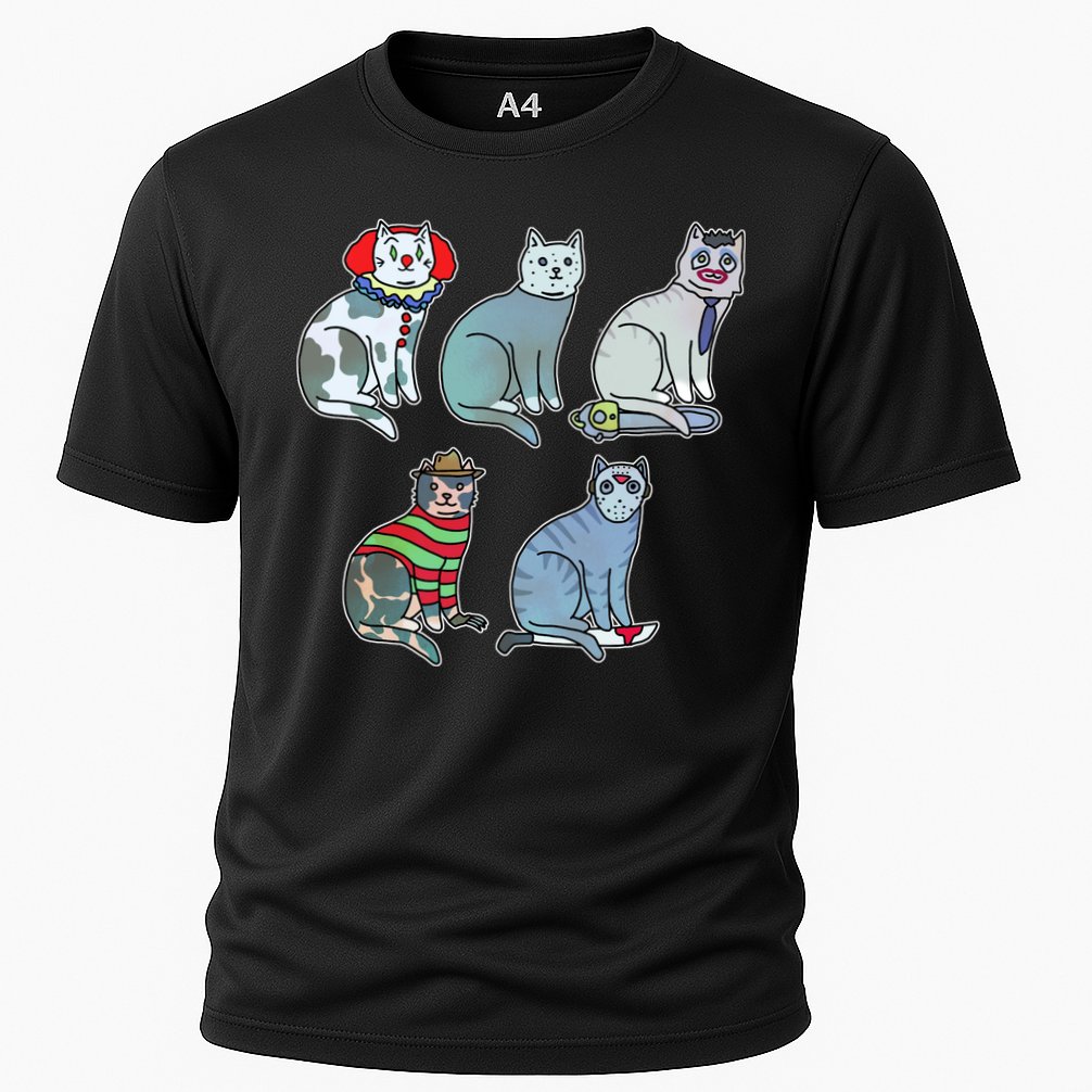 Horror Movie Cats Cooling Performance Crew T-Shirt