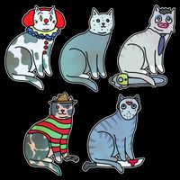 Horror Movie Cats Cooling Performance Crew T-Shirt