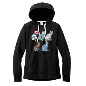 Horror Movie Cats Women's Fleece Hoodie