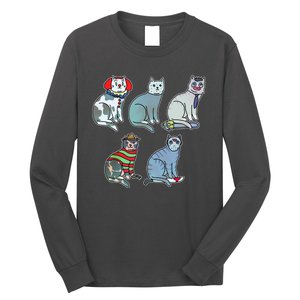 Horror Movie Cats Long Sleeve Shirt