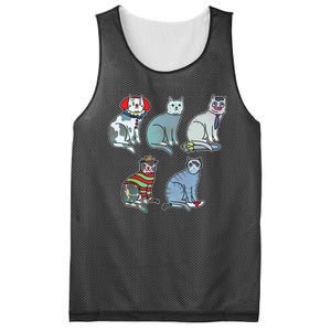 Horror Movie Cats Mesh Reversible Basketball Jersey Tank