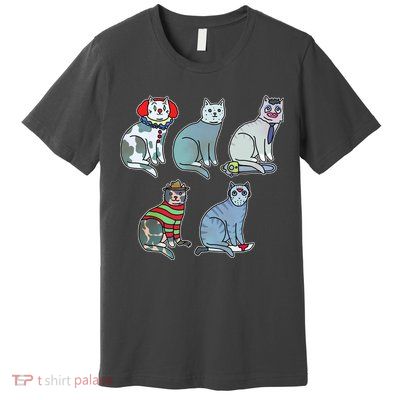 Horror Movie Cats Premium T-Shirt