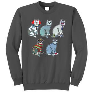 Horror Movie Cats Tall Sweatshirt