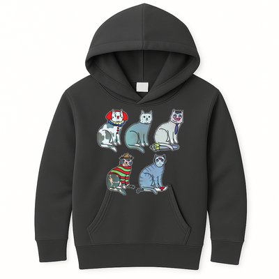 Horror Movie Cats Kids Hoodie