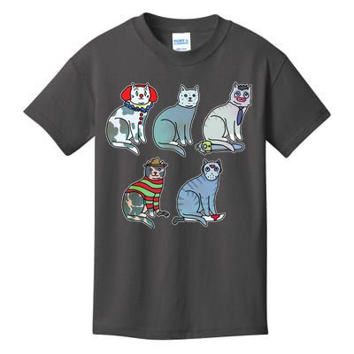 Horror Movie Cats Kids T-Shirt