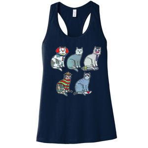 Horror Movie Cats Women's Racerback Tank