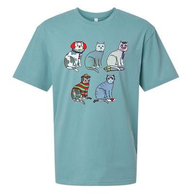 Horror Movie Cats Sueded Cloud Jersey T-Shirt