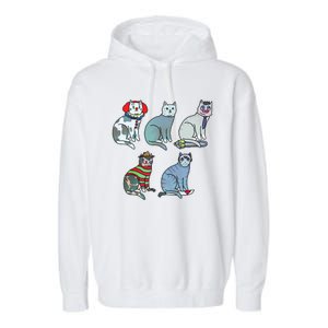 Horror Movie Cats Garment-Dyed Fleece Hoodie