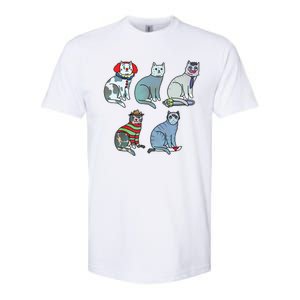 Horror Movie Cats Softstyle CVC T-Shirt