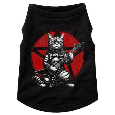 Heavy Metal Cats And Death Metal Music Metalhead Rock Guitar Doggie Tank
