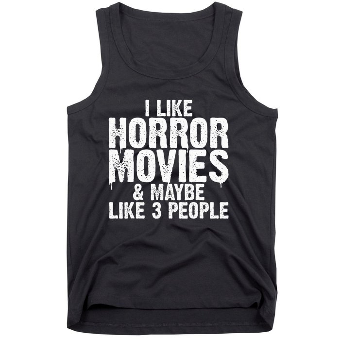 Horror Movie Design For Women Horror Movie Lover Tank Top