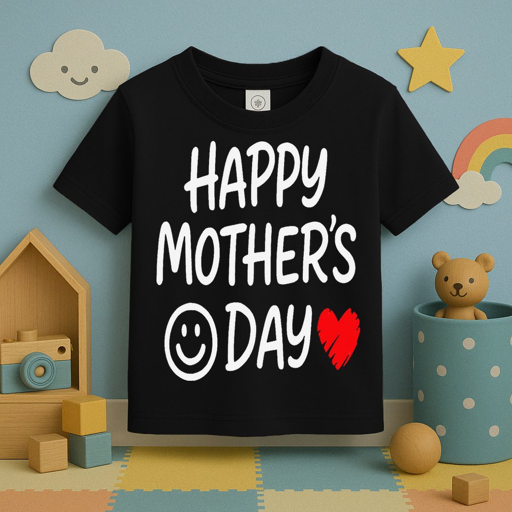 Happy Mothers Day For Baby Saying For Mom Toddler T-Shirt