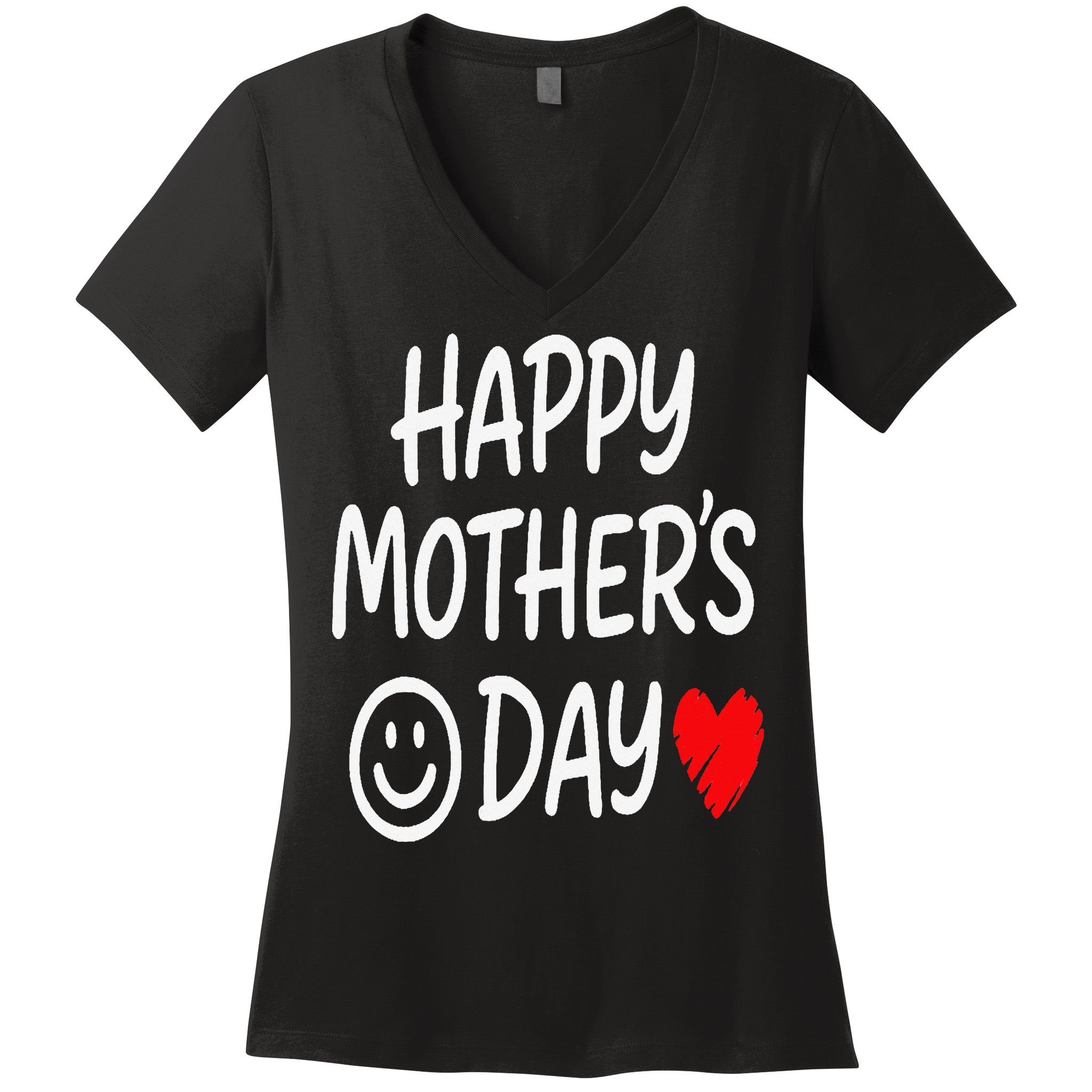 Happy Mothers Day For Baby Saying For Mom Women's V-Neck T-Shirt