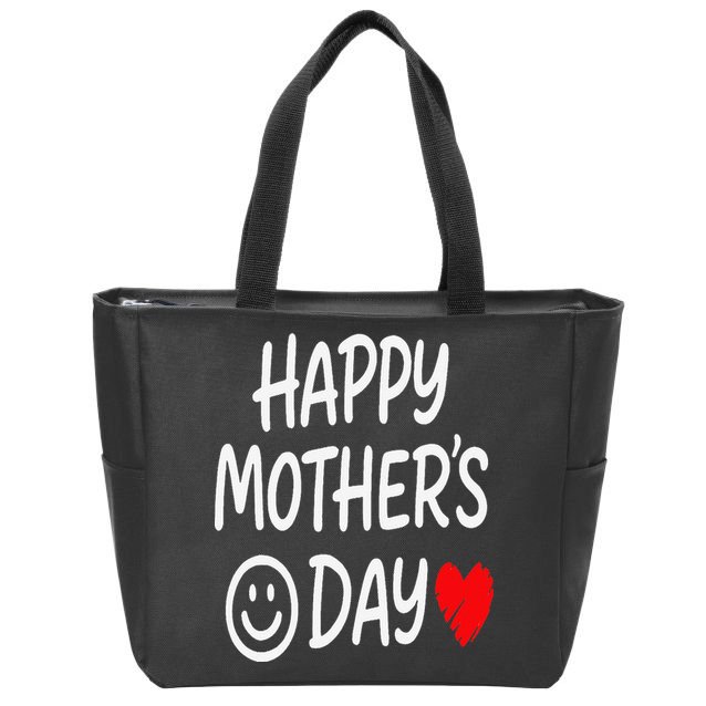 Happy Mothers Day For Baby Saying For Mom Zip Tote Bag