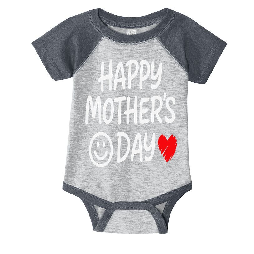 Happy Mothers Day For Baby Saying For Mom Infant Baby Jersey Bodysuit