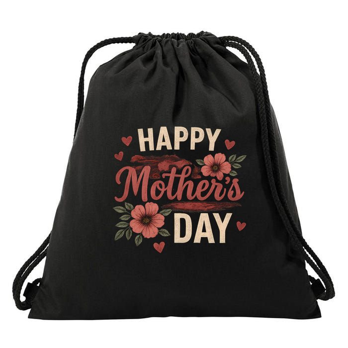 Happy Mother's Day Drawstring Bag