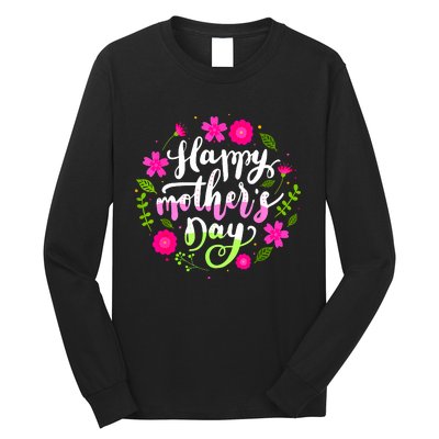 Happy Mother's Day Groovy Mothers Day Butterfly Mom Long Sleeve Shirt