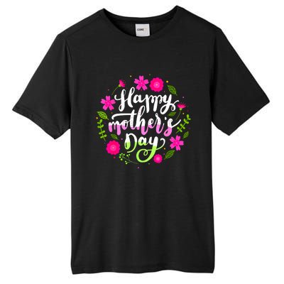 Happy Mother's Day Groovy Mothers Day Butterfly Mom Tall Fusion ChromaSoft Performance T-Shirt