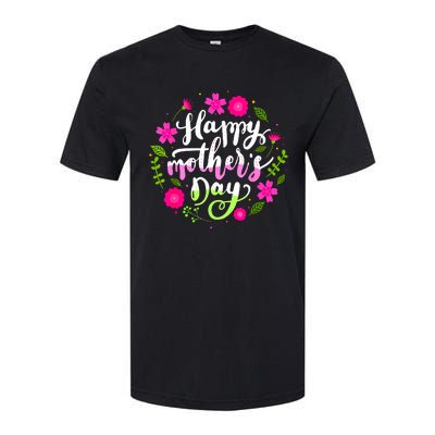 Happy Mother's Day Groovy Mothers Day Butterfly Mom Softstyle CVC T-Shirt