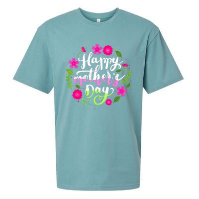 Happy Mother's Day Groovy Mothers Day Butterfly Mom Sueded Cloud Jersey T-Shirt