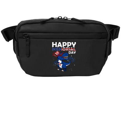 Happy Memorial Day Dinosaur American Flag Hat Crossbody Pack