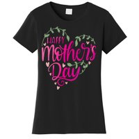 Happy Mother's Day Heart Flower Women's T-Shirt