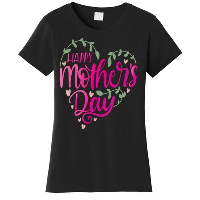 Happy Mother's Day Heart Flower Women's T-Shirt