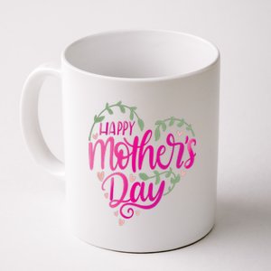 Happy Mother's Day Heart Flower Coffee Mug